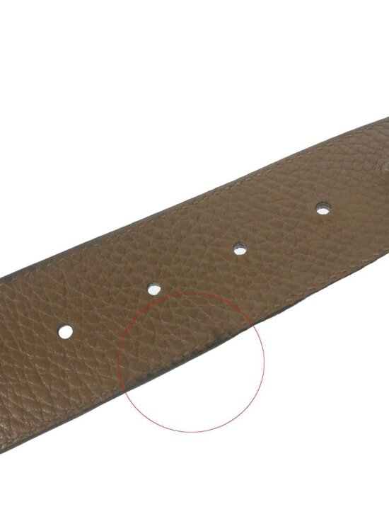 Gucci Interlocking Reversible Leather Buckle Belt 85 34 Black Brown main image 7